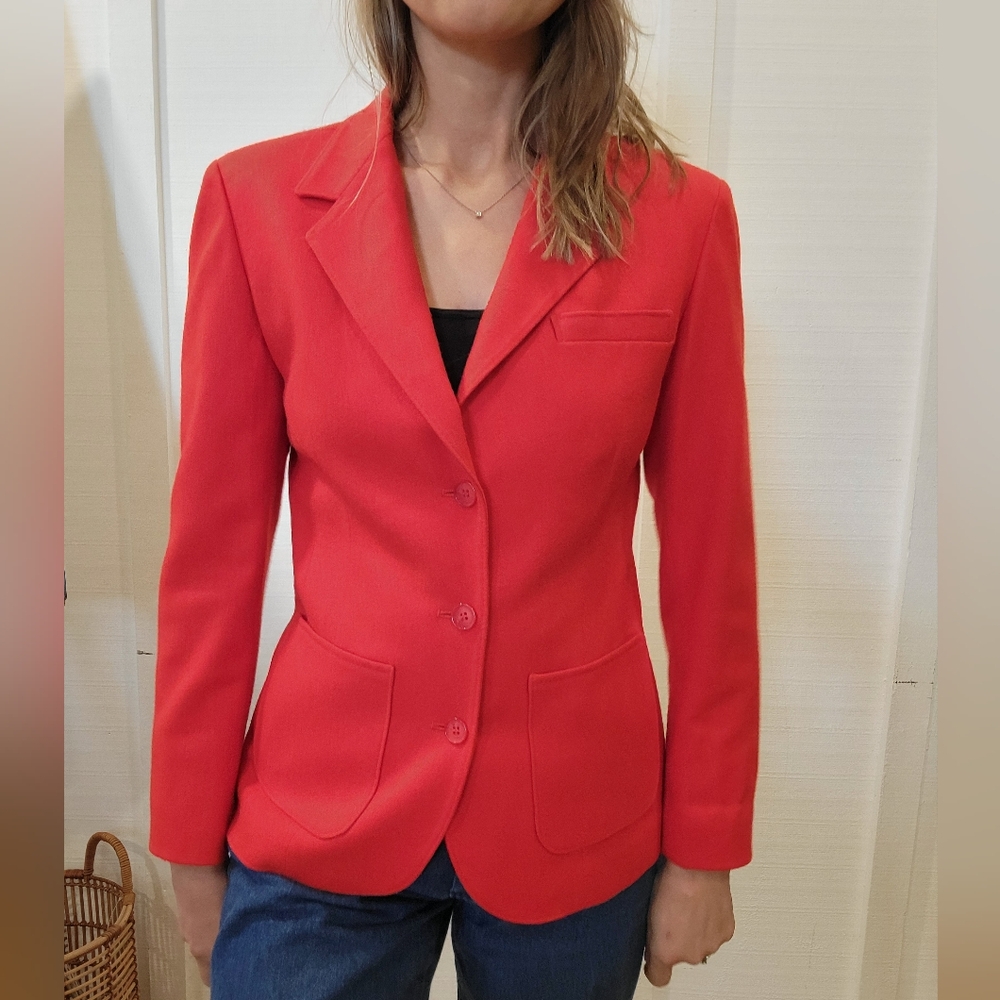 Vintage Red Wool Pendleton Blazer size M.